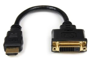StarTech.com Adaptador HDMI Macho - DVI-D Hembra, 20cm, Negro HDMI MACHO A DVI-D HEMBRA .
