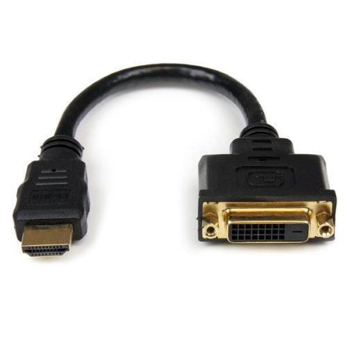 StarTech.com Adaptador HDMI Macho - DVI-D Hembra, 20cm, Negro HDMI MACHO A DVI-D HEMBRA .