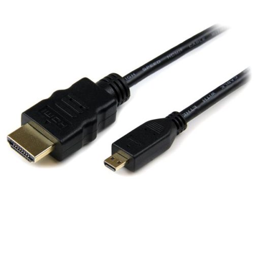 StarTech.com Cable HDMI Macho - micro HDMI Macho, 3 Metros, Negro CON ETHERNET A MICRO HDMI 3M M A.M