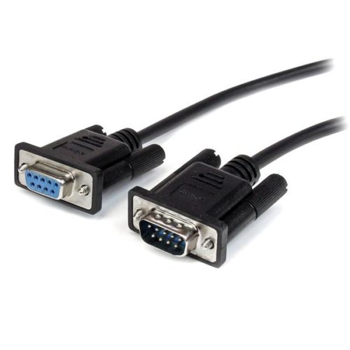 StarTech.com Cable Serial DB-9 Macho - DB-9 Hembra, 3 Metros, Negro RS232 DIRECTO EGA DB9 MACHO HEMB.A