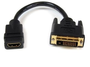 StarTech.com Adaptador HDMI Hembra - DVI-D Macho, Negro HDMI HEMBRA A DVI-D MACHO .