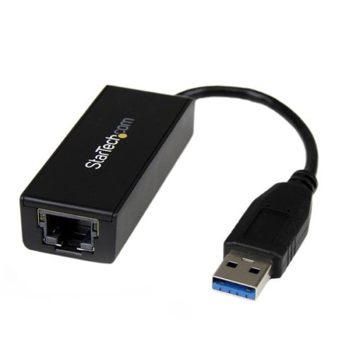 Adaptador Tarjeta StarTech.com USB 3.0 de Red Externa NIC a 1 Puerto Gigabit Ethernet - 1Gbps RJ45 USB-A - Negro USB 3.0 EXTERNA GIGABIT ETHERNET