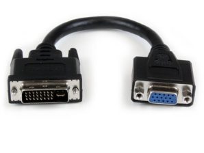 StarTech.com Adaptador DVI Macho - VGA Hembra, 20cm, Negro VGA HD15 CONVERTIDOR .