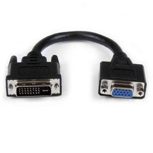 StarTech.com Adaptador DVI Macho - VGA Hembra, 20cm, Negro VGA HD15 CONVERTIDOR .