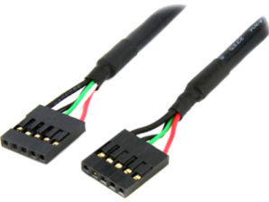 StarTech.com Cable de Poder IDC Hembra - IDC Hembra, 60cm CONEXION A PLACA MADRE USB H A H