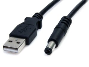 StarTech.com Cable USB A Macho - Conector Coaxial, 2 Metros, Negro A CONECTOR COAXIAL BARREL M 5V .