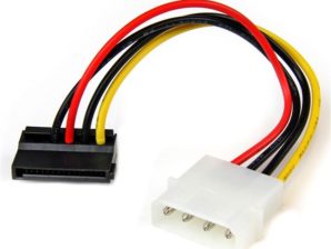 StarTech.com Cable Adaptador de Alimentación SATA en Ángulo a la Izquiera, 15cm MOLEX A SATA ANGULO IZQUIERDO