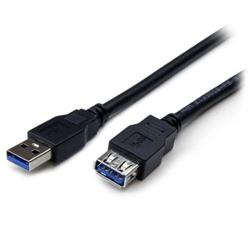 StarTech.com Cable USB A Macho - USB A Hembra, 1 Metro, Negro MACHO A HEMBRA USB A EXTENSOR