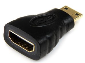 StarTech.com Adaptador Mini HDMI Macho - HDMI Hembra, Negro HEMBRA A MACHO