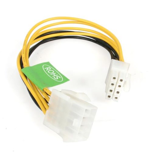 StarTech.com Cable de Poder ATX Macho - Hembra (8-pin), 20cm PIN DE ALIMENTACION FUENTE ATX .