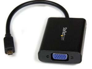 StarTech.com Adaptador de Video y Audio, Micro HDMI 19-p Macho - VGA 15-p Hembra, Negro HDMI A VGA CON AUDIO .