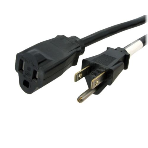 StarTech.com Cable de Poder NEMA 5-15P Macho - NEMA 5-15R Hembra, 90cm, Negro PARA PC NEMA 5-15 H A M DE 91CM .