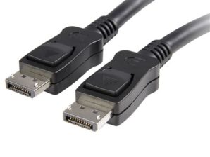 StarTech.com Cable con Cierre de Seguridad, DisplayPort Macho - DisplayPort Macho, 3 Metros, Negro CERTIFICADO M A M .