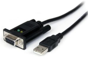 StarTech.com Cable USB - RS-232, 1 Metro, Negro USB A MODEM NULL SERIAL DB9 FTDI.