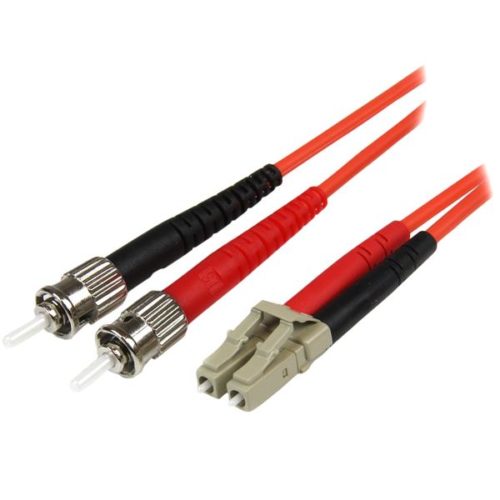 Cable de Fibra Óptica StarTech.com - LC - ST - Dúplex - Multimodo - 1M - Naranja MULTIMODO 50/125 LC A ST .