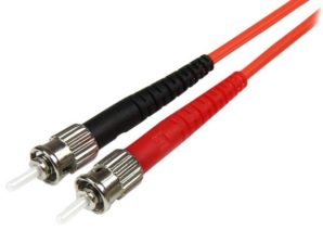 Cable de Fibra Óptica StarTech.com - LC - ST - Dúplex - Multimodo - 1M - Naranja MULTIMODO 50/125 LC A ST .