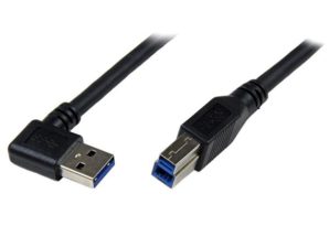 StarTech.com Cable USB 3.0, USB A Macho - Micro USB B Macho, 1 Metro, Negro USB A MACHO EN ANGULO DERECHO