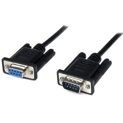 StarTech.com Cable Módum Serial DB-9 Macho - DB-9 Hembra, 2 Metros, Negro SERIAL DB9 HEMBRA A MACHO .