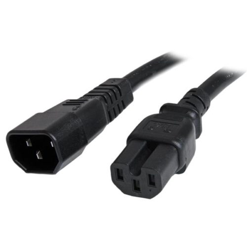 Cable de Poder StarTech.com C14 - C15, 1.8 Metros, Negro C14 A C15 JUMPER BRIDGE SERVIDOR.