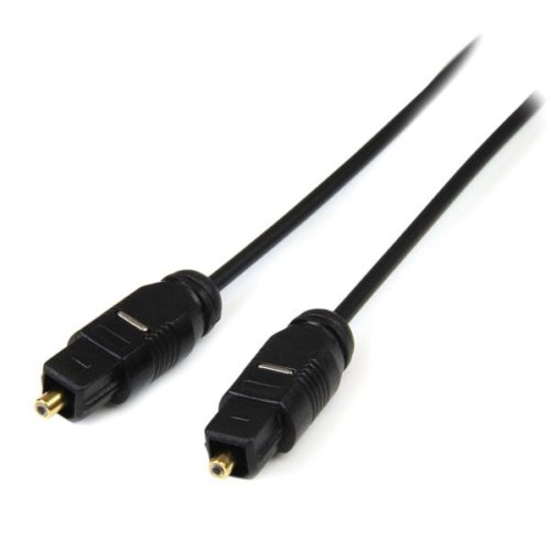 StarTech.com Cable Toslink Macho - Toslink Macho, 3 Metros, Negro DIGITAL SPDIF DELGADO NEGRO .