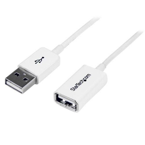 StarTech.com Cable USB 2.0 A Macho - USB A Hembra, 1 Metro, Blanco USB 2.0 MACHO A HEMBRA BLANCO .