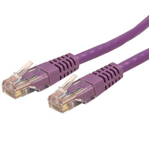 StarTech.com Cable Patch Cat6 UTP Moldeado, RJ-45 Macho - RJ-45 Macho, 1.8 Metros, Morado ETHERNET GIGABIT MOLDEADO MORADO.