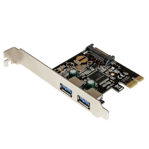 StarTech.com Tarjeta PCI Express PEXUSB3S23, 5 Gbit/s, 2x USB 3.0 USB 3.0 CON ALIMENTACION SATA HU.