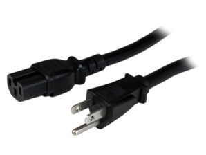 StarTech.com Cable de Poder NEMA 5-15P Macho - C15 Macho, 2.4 Metros, Negro 14AWG DE PC NEMA5-15P A C15 TIER.A