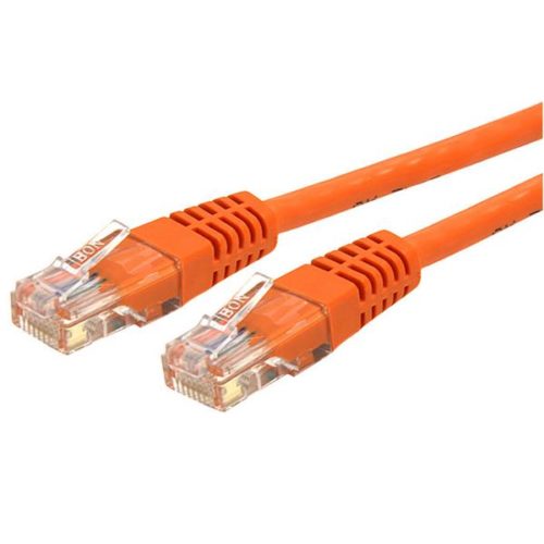 StarTech.com Cable Patch Cat6 UTP Moldeado RJ-45 Macho - RJ-45 Macho, 10.7 Metros, Naranja RED CAT6 UTP RJ45 MOLDEADO NARAN.A