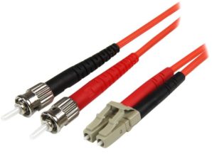 StarTech.com Cable Fibra Óptica LC Macho - ST Macho, 50/125, 5 Metros, Rojo MULTIMODO 50/125 LC A ST .