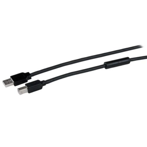 StarTech.com Cable USB 2.0 A Macho - USB 2.0 B Macho, 15 Metros, Negro USB A MACHO ACTIVO IMPRESORA .