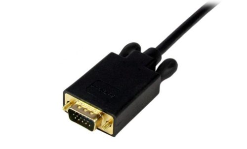 StarTech.com Cable mini DisplayPort Macho - VGA (D-Sub) Macho, 1.8 Metros, Negro MINI DISPLAYPORT A VGA NEGRO .