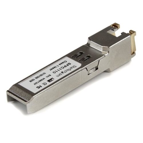 Transceptor StarTech.com de Fibra Óptica SFP Gigabit Conector RJ45 Ethernet Compatible Cisco Mini GBIC, 100m SFP GIGABIT RJ45 CISCO GBIC 100M.