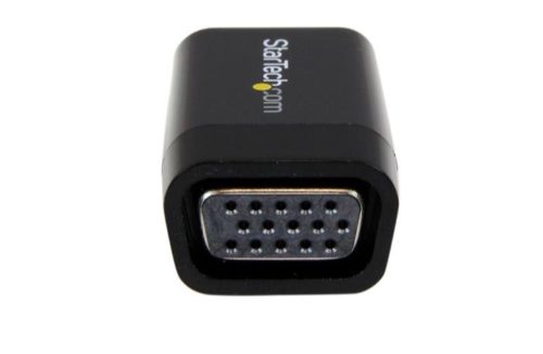 StarTech.com Adaptador Convertidor de Video Portátil HDMI Macho - VGA Hembra, Negro HDMI A VGA HD15 .