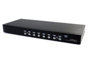 StarTech.com Conmutador Switch KVM 8 Puertos de Video VGA HD15 USB 2.0 USB A y Audio - 1U Rack Estante PUERTOS USB A Y AUDIO 1U RACK