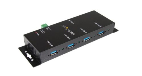 Startech.com Concentrador Hub USB 3.0 Super Speed, 4 Puertos, 5000 Mbit/s PUERTOS INDUSTRIAL RIEL DIN