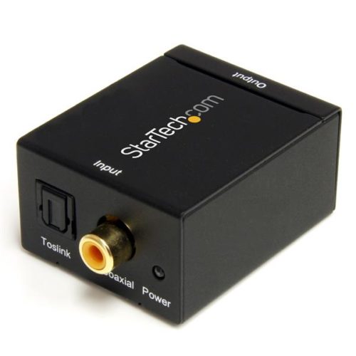 StarTech.com Adaptador Convertidor de Audio Digital Coaxial SPDIF o Toslink Óptico a RCA Estéreo Analógico DIGITAL COAX SPDIF TOSLINK A RCA.