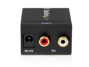 StarTech.com Adaptador Convertidor de Audio Digital Coaxial SPDIF o Toslink Óptico a RCA Estéreo Analógico DIGITAL COAX SPDIF TOSLINK A RCA.