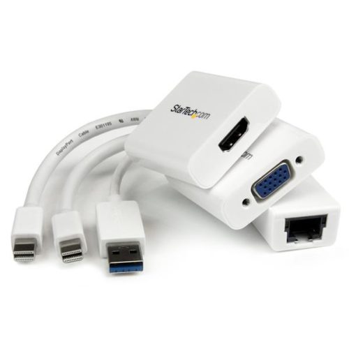StarTech.com Juego de Adaptadores para MacBook Air, mini DisplayPort - VGA/HDMI MINI DP A VGA HDMI USB A RED
