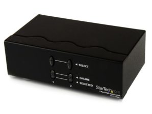 StarTech.com Switch Automático de Video VGA de 2 Puertos, 2 Salidas HD15 DE 2 PUERTOS 2X1 250MHZ
