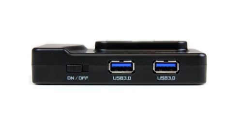 StarTech.com Hub USB, 2x USB 3.0, 4x USB 2.0, 480 Mbit/s, Negro 2X USB 3.0 4X USB 2.0 1X 2A