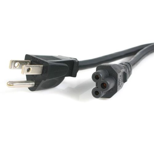 Cable de Poder StarTech.com para Laptop NEMA 5-15P - C5 Coupler, 1.8 Metros, Negro PARA LAPTOP NEMA 5-15P A C5 .