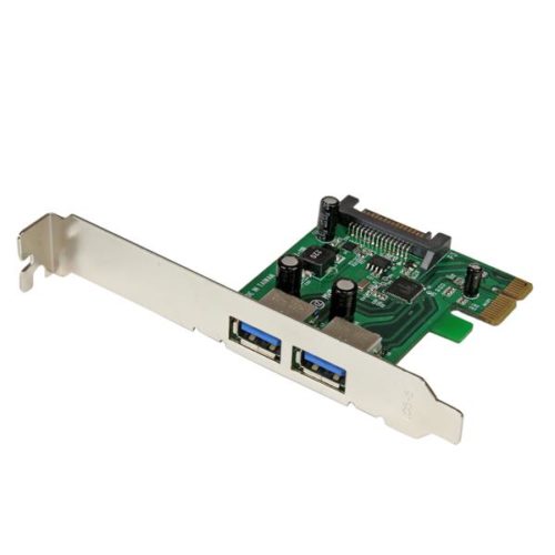 Tarjeta StarTech.com PCI Express PEXUSB3S24, 2 Puertos USB 3.0 SuperSpeed con UASP y SATA USB 3.0 UASP ALIMENTACION SATA