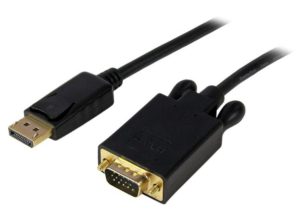 StarTech.com Cable DisplayPort Macho - VGA (D-Sub) Macho, 90cm, Negro DISPLAYPORT A VGA 1080P .