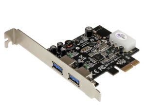 StarTech.com Tarjeta PCI Express con Fuente Molex, 2 Puertos USB 3.0 CON USB 3.0 FUENTE MOLEX UASP