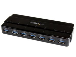 StarTech.com Concentrador USB 3.0 de 7 Puertos - Hub de Escritorio 7 PUERTOS CON ALIMENTACION