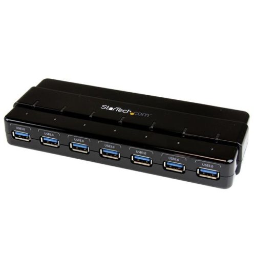 StarTech.com Concentrador USB 3.0 de 7 Puertos - Hub de Escritorio 7 PUERTOS CON ALIMENTACION