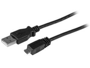 Startech.com Cable Adaptador USB A Macho - Micro USB B Macho, 30cm, Negro MACHO A MACHO ADAPTADOR NEGRO .