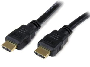 Startech.com Cable HDMI de Alta Velocidad Corto, HDMI Macho - HDMI Macho, 4K, 30cm, Negro CORTO 0.3M HDMI MACHO A MACHO .