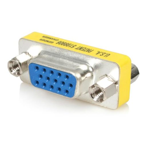 Startech.com Cambiador Delgado de Género VGA Hembra - VGA Hembra VGA HD15 HEMBRA A HEMBRA .